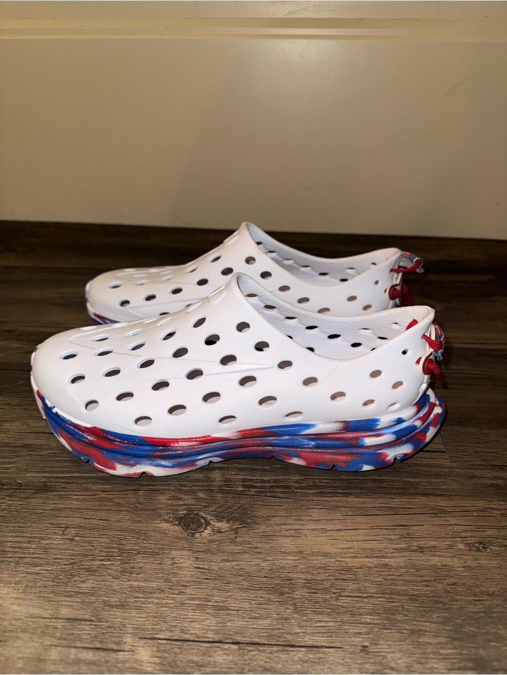 Kane -Revive Shoe Stars and Stripes Swirl (White/Red/Blue) Hockey Edition USA 91